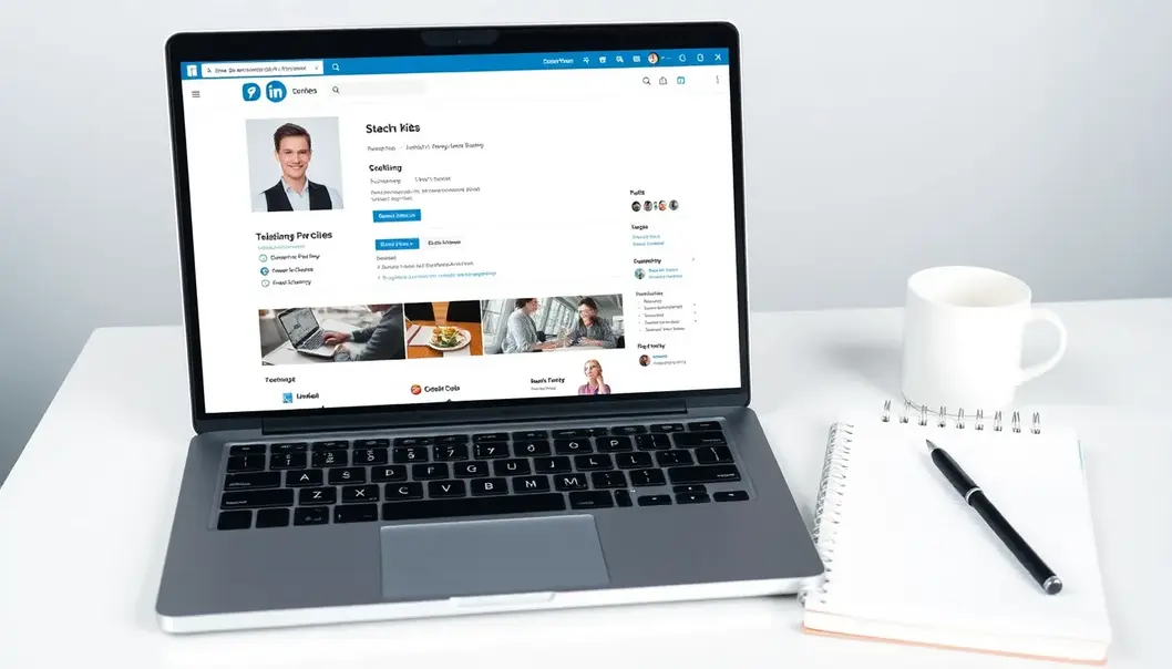 A polished LinkedIn profile serves as a digital business card.